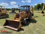 CASE 480E LOADER BACKHOE, 2WD, OUT RIGGERS, CAB, 82'' FRONT BUCKET, BUCKET