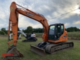 2013 DOOSAN DX140LCR REDUCED TAIL SWING HYDRAULIC EXCAVATOR, 43'' BUCKET, P