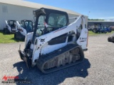 2014 BOBCAT T590 RUBBER TRACK SKID STEER, POWER BOB TACH, HI FLOW, 1765 HOU