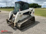 2002 BOBCAT T250 RUBBER TRACK SKID STEER, AUX HYDRAULICS, POWER BOB TACH, ST