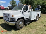 2005 GMC C6500 REG CAB SERVICE TRUCK, DURAMAX DIESEL, AUTO TRANS, HYDRAULIC