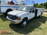 1999 FORD F450 REG CAB SERVICE TRUCK, POWERSTROKE DIESEL, AUTO TRANS, CHIP