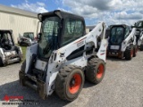 2015 BOBCAT S770 RUBBER TIRE SKID STEER, POWER BOB TACH, HI FLOW, CAB, HEAT