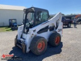 2014 BOBCAT S770 RUBBER TIRE SKID STEER, AUX HYDRAULICS, CAB, NO DOOR, 12-1