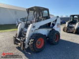 2008 BOBCAT S220 RUBBER TIRE SKID STEER, AUX HYDRAULICS, POWER BOB TACH, CA