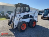 2015 BOBCAT S630 RUBBER TIRE SKID STEER, AUX HYDRAULICS, STANDARD CONTROLS,