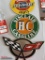 3 TIN SIGNS, CORVETTE, CHEVY, SINCLAIR