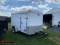 2002 SOUTH WEST SINGLE AXLE ENCLOSED TRAILER, 12', REAR SWING DOORS & SIDE DOOR, 2'' BALL