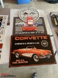 3 CORVETTE TIN SIGNS