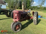 MCCORMICK FARMALL H TRACTOR, NARROW FRONT, PTO, RIGHT REAR FLAT TIRE, NON-RUNNING