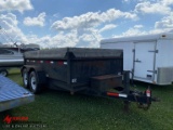 1998 H&H TANDEM AXLE DUMP TRAILER, 12' WITH RAMPS, 2-5/16 BALL