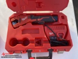 MILWAUKEE 12V COPPER TUBING CUTTER, WITH CHARGER & CASE