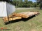 1991 EAGLE BEAVER 20-TON TAG TRAILER, AIR BRAKES, PINTLE HITCH, 19' DECK, 5' BEAVER TAIL, WITH RAMPS