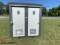 NEW PORTABLE RESTROOM, 2-PERSON UNIT WITH SINK, 110 VOLT