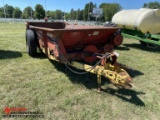 NEW HOLLAND 520 MANURE SPREADER, REAR GATE, REAR BEATER, 10:00-20 TIRES, PTO DRIVEN, SOME RUST SHOWI