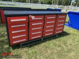 NEW TOOL BOX, 20-DRAWER, 87'' LONG X 25'' DEEP X 36'' TALL