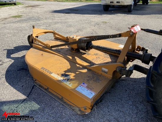 WOODS BB720 BRUSH MOWER, 2010,  3-POINT, PTO DRIVEN, REAR GUIDE WHEEL, S/N: 1089000