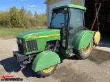 2003 JOHN DEERE 5520N ORCHARD TRACTOR, 89-HP, EROPS, 9F/3R TRANSMISSION, MFWD, 3-PT. HITCH, REAR PTO