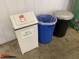 ASSORTED TRASH CANS [3]