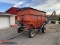 KILLBROS 350 GRAVITY WAGON WITH BIN EXTENSIONS, RAINBOW ROLL TARP, HYDRAULIC BRUSH AUGER, E-Z TRAIL 