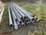 ALUMINUM IRRIGATION, 6'' WITH HOOK AND LATCH ENDS, APPROX 756', (23) 30', (1) 38', (1) 15' (1) 13' S