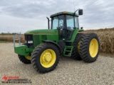 1995 JOHN DEERE 7800, MFWD, DIESEL, CAB, HEAT/AC, RADIO, 10 FRONT 47KG WEIGHTS, 3-POINT QUICK HITCH,