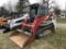 2016 TAKEUCHI TL8 RUBBER TRACK SKID STEER, CAB, HYDRAULICS, JOYSTICK CONTROL, HEAT & AIR, 68'' BUCKE