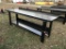 STEEL WORK BENCH, 29'' X 90''