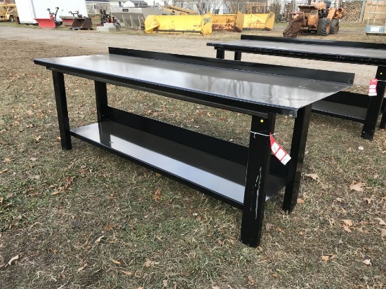 STEEL WORK BENCH, 29'' X 90''