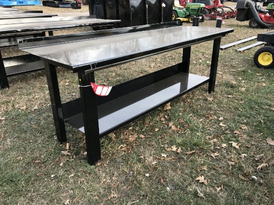 STEEL WORK BENCH, 29'' X 90''