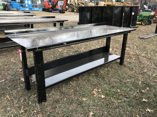 STEEL WORK BENCH, 29'' X 90''