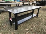 STEEL WORK BENCH, 29'' X 90''