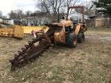 CASE DH413 TRENCHER, DIESEL, 6' BAR, BORING ATTACHMENT, VIBRATORY PLOW ATTACHMENT, [1] DRILL HEAD, [