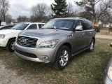 2011 INFINITY QX56 SUV, V8 GAS, AUTO TRANS, 4X4, LEATHER, SUNROOF, PW/PL/PM, CAMERA, 3RD ROW SEATING