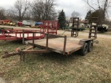 ASSEMBLED TANDEM AXLE TRAILER, SELLS WITH WEIGHT SLIP, 2040 LBS