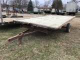 FLAT BED FARM WAGON, 8' X 16'