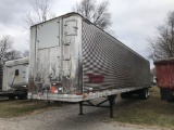 1987 GREAT DANE TANDEM AXLE 48' VAN BODY TRAILER, SING DOORS WITH VENTS, ALUMINUM WOOD FLOOR WITH IN