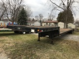 1977 ASHDOWN DROP DECK SEMI TRAILER, TANDEM AXLE, 9' TOP DECK, 39' DECK, 5' BEAVER TAIL, VIN: AMC671