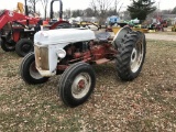 FORD 8N TRACTOR, 3-POINT, NO TOP LINK, PTO, WITH VICON SPREADER, WIDE FRONT, GAS, 12.4-28 REAR TIRES