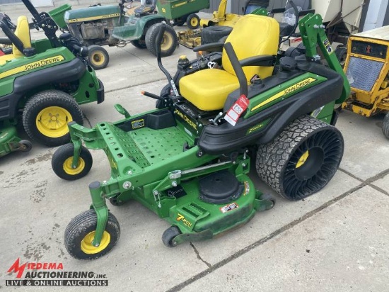 2018 JOHN DEERE Z920M ZERO TURN LAWN MOWER, 7-IRON PRO 54'' DECK, Z-TRAK, ROLL BAR, TWEEL REAR TIRES