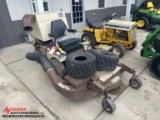 GRASS HOPPER SL48 LAWN MOWER WITH BAGGER ATTACHMENT, 48'' DECK, 1040 HOURS SHOWING, COMES WITH SPARE