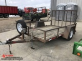 1994 BEDFORD SINGLE AXLE TRAILER, 10', LANDSCAPE GATE, 2'' BALL, VIN: 080494