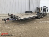 2019 LOAD TRAIL TANDEM AXLE EQUIPMENT TRAILER, 10,000 LB GVWR, REAR GATES WITH RAMPS, 102'' X 20', 2