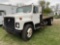 1983 INTERNATIONAL S1900 SINGLE AXLE STAKE TRUCK, DT466 DIESEL ENGINE, 4-SPEED, 18' X 8' BED, PINTLE