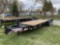 2014 TOWMASTER EQUIPMENT TRAILER T/A, 80'' X 18' WITH 3' BEAVERTAIL, STAND UP RAMPS, PINTLE HITCH, F