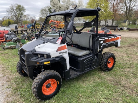 2017 BOBCAT 3400 UTILITY VEHICLE, 4WD, EFI GAS ENGINE, 1524 HOURS SHOWING, S/N: 4XAB3FLA1H8017420, S