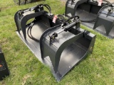 NEW WOLVERINE GRAPPLE BUCKET, 2-CYLINDER, SKIDSTEER MOUNT