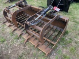 77'' GRAPPLE BUCKET, 2-CYLINDER, SKIDSTEER MOUNT