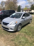 2013 NISSAN VERSA 4-DOOR, 1.6L 4-CYLINDER GAS, AUTO TRANS, PW, PL, PM, AM/M-CD RADIO, 131458 MILES S