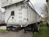 1987 FRUEHAUF 3-AXLE LEAD TRAILER AND 1987 FRUEHAUF 5-AXLE PUP, ALUMINUM, VIN: 1H4D01954HK030607, VI